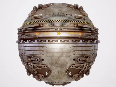 PBR Sci-Fi Texture Pack 14 Low-poly 3D model