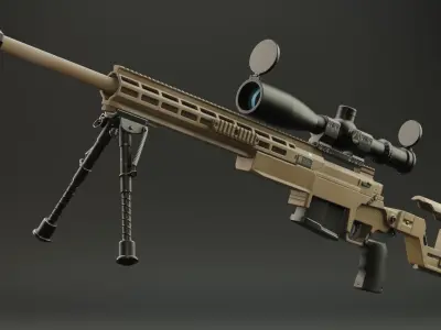 ASR AX-MKIII Low-poly 3D model