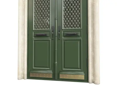 Entrance classic door 102 3D model