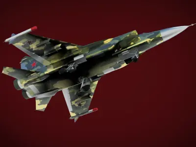 Jet Fighter Aircraft 3D model