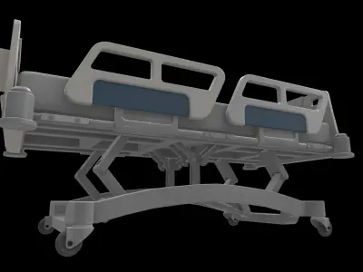 hospital bed 3D model