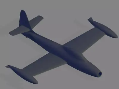 F-84G-21-RE Thunderjet 3D model
