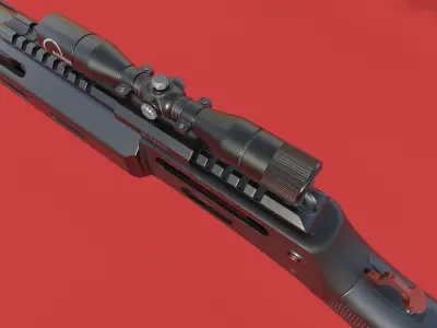 ShotGun-MK2 Low-poly 3D model