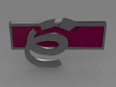 Yo mobile Logo 3D model