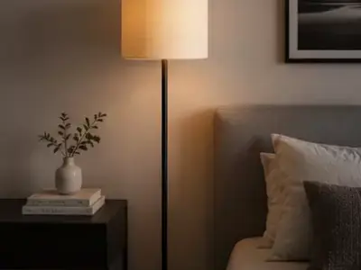 Minimal Modern Floor Lamp Free low-poly 3D model