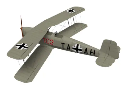 Bucker Bu131 Jungmann 3D model