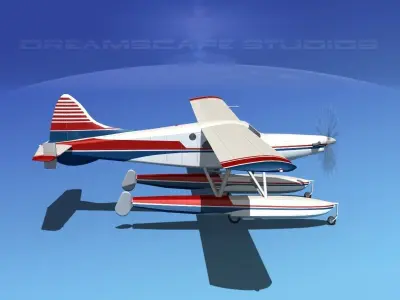 DeHavilland DHC-2 Turbo Beaver V10 3D model