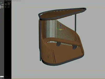 Modern Wooden Pavilion Pods for Parks and Public Spaces 3D model