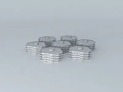 Bolt Nut Complex 2 3D model