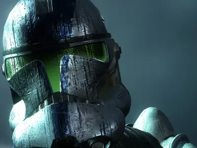 Star Wars Clone Phase 2 jet trooper Low-poly 3D model