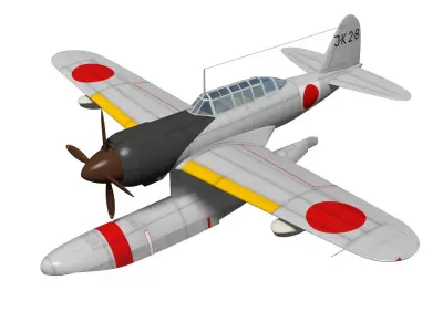 Kawanishi E15K Shiun Norm 3D model