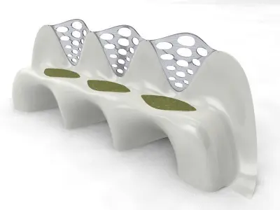 bench design of 3D model