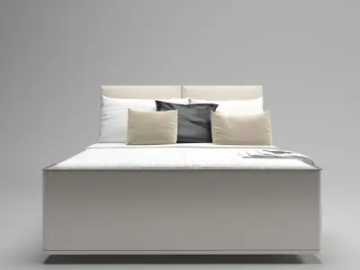 Modern bed Free 3D model 2