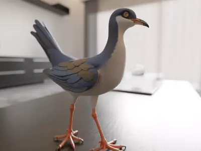 pigeon 3D print model