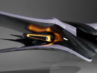 Spy Jet  Low-poly 3D model