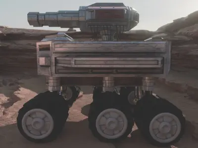 Scifi Truck Canon  Free 3D model