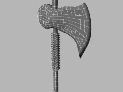 Fantasy Axe Free low-poly 3D model