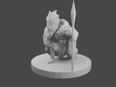 Spearman lord of rings miniature Free 3D print model