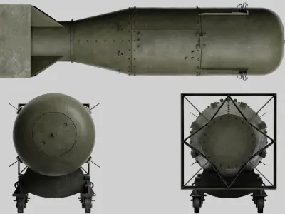 Little Boy bomb 3D model