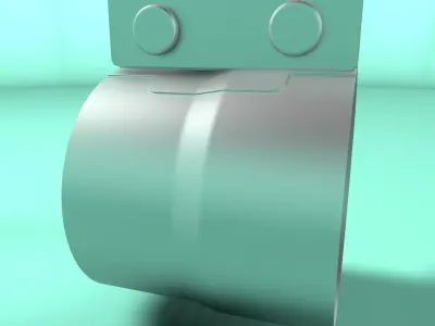 Tube clamp and adapter 3D model