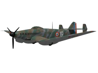 Loire Nieuport LN401 3D model