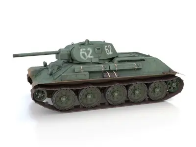 T-34-76 - Model 1941 -Soviet medium tank - 62 3D model