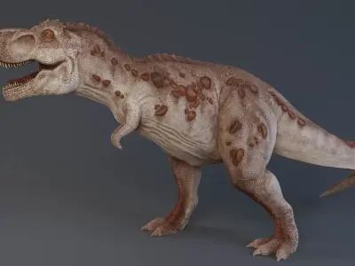 Tyrannosaurus rex rigged 3D model