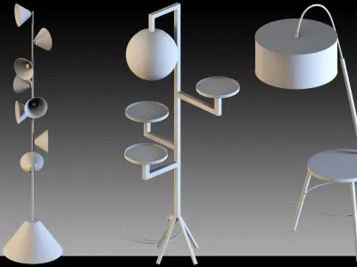 30- Lampshades 3D model
