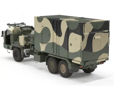 Command and Control Vehicle 50K6 Vityaz Camo 3D model