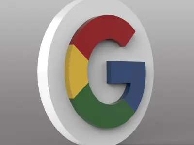 Google Logo Low-poly 3D model