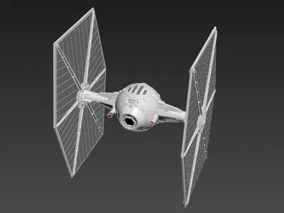 TIE fighter 3D model
