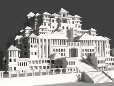 castle palace 3D model