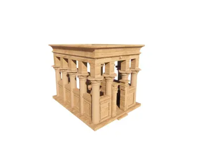 Zigurat ancient pyramid-Ziggurat Temple 3D model