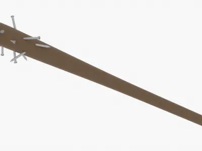 Spiked Bat Low-poly 3D model