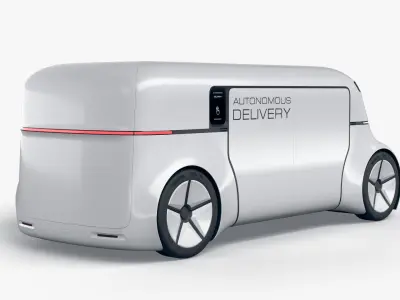 Autonomous Commercial Delivery Drone 3D model