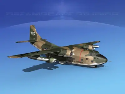 Fairchild C-123K Provider V08 3D model
