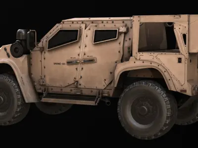 Oshkosh JLTV Low-poly 3D model Low-poly 3D model