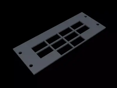 BOEING 737 OVERHEAD - DOOR ANNUNCIATOR PANEL 3D print model