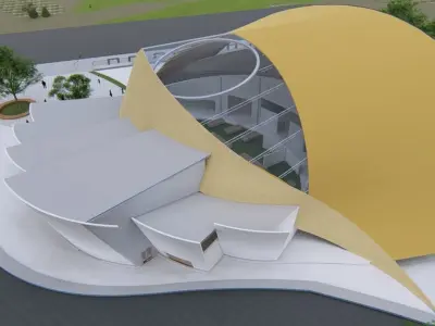 Market Hall 3D model