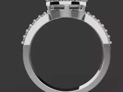 engagement ring 3D model