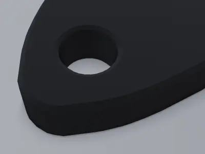 Kunai concept Low-poly 3D model