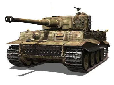 Panzer VI - Tiger - 131 - Mid Production 3D model