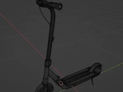 Kick Scooter for Kids - 3d Model 3D model