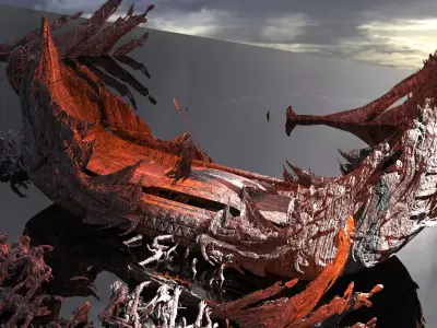 Kharon the Ferryman Water Kitbash 2 3D model