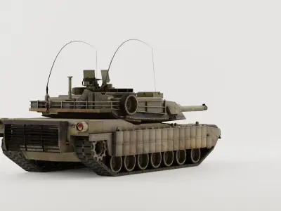 m1a2 tusk 3D model
