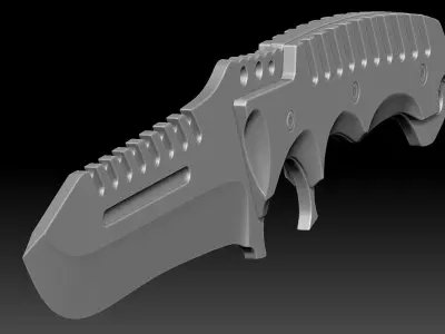 Combat Tactical Knife Printable 3D print model