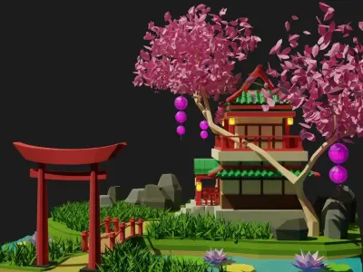 Japanese House 3D model