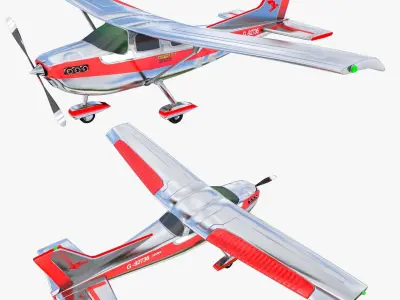 Skycatcher Aircraft Aviation Plane Low-poly 3D model