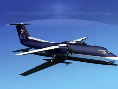 DeHavilland DHC-8-Q300 Astro Charter 3D model