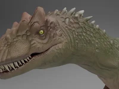 Allosaurus Dinosaur Low-poly 3D model